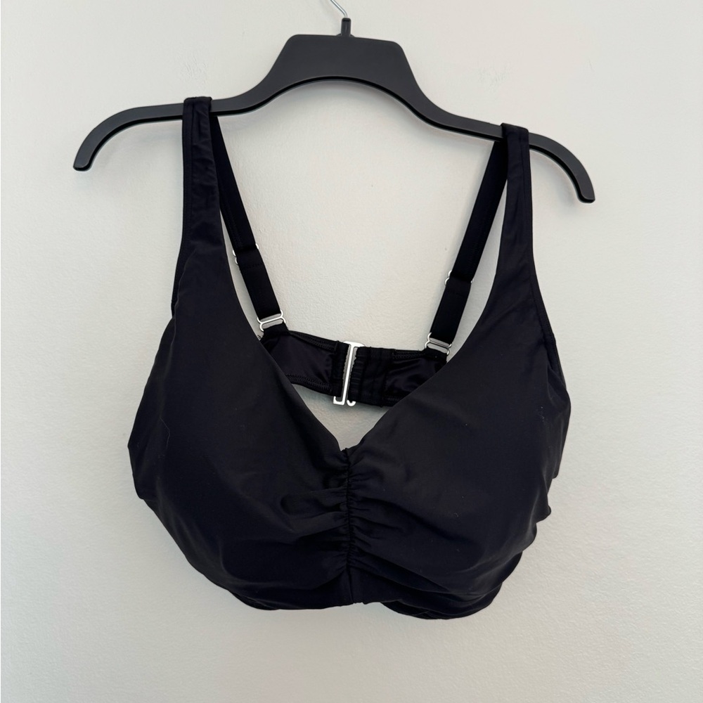 Lands End Black Bikini Top - Size 16W G
